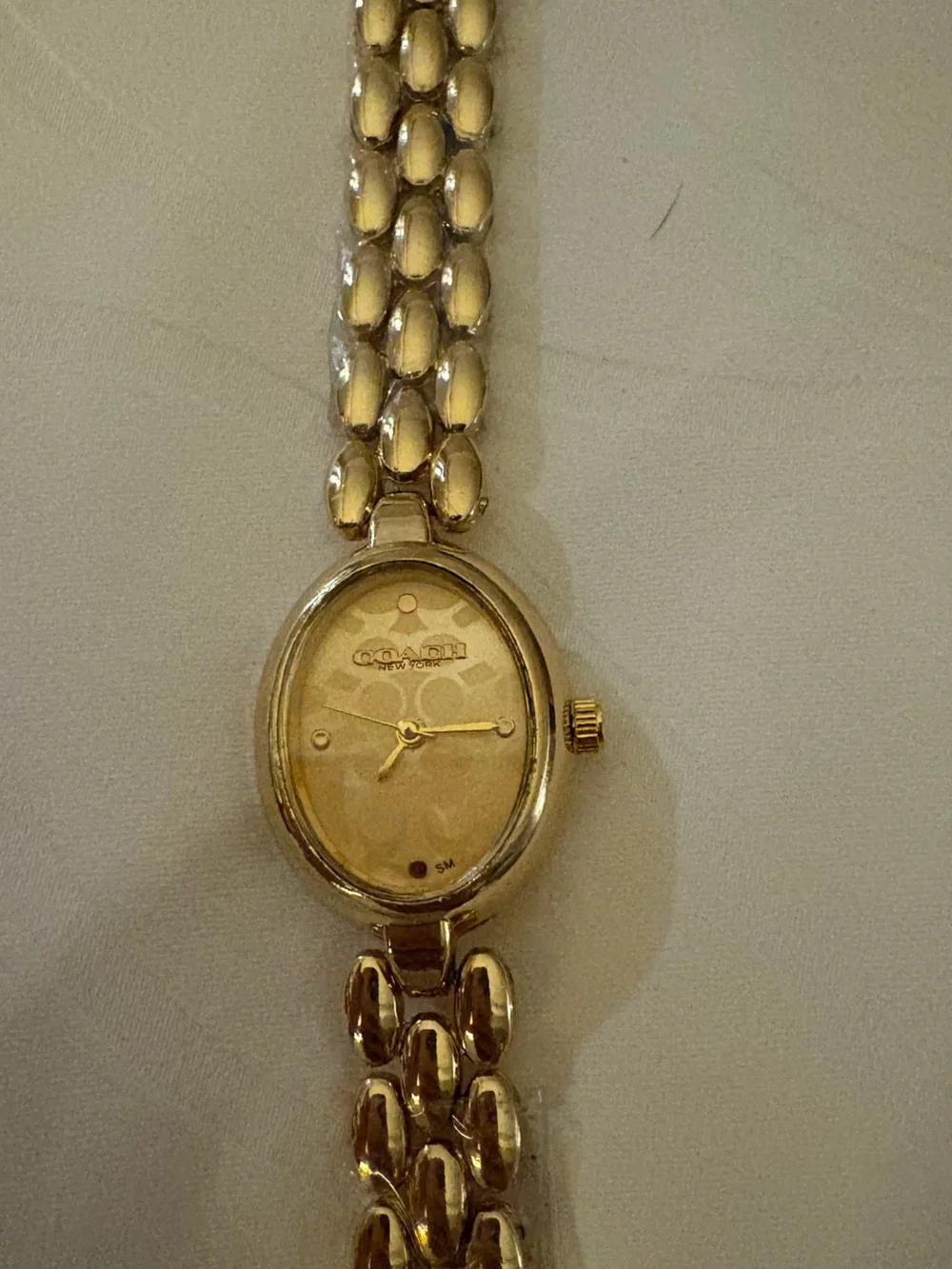 Coach Sammy Gold Oval Link Women's Bracelet Watch
